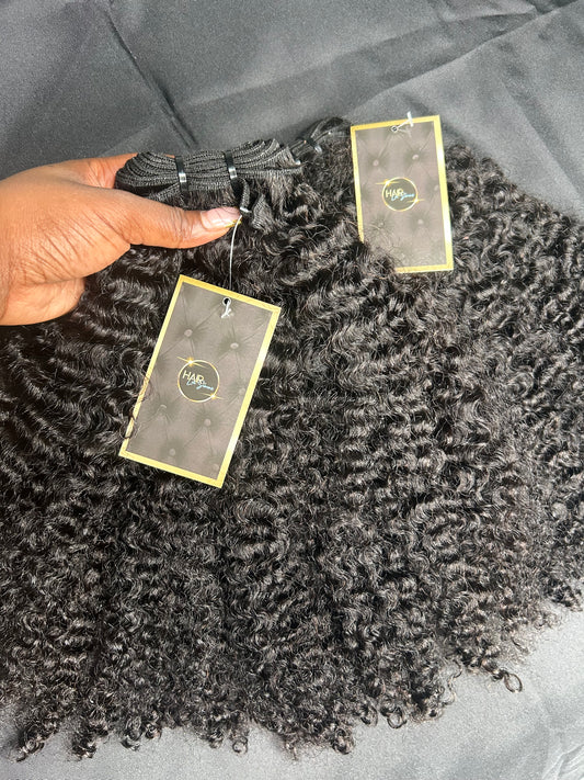 Afro Burmese Curly Clip Ins